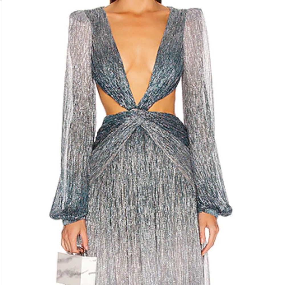 Patbo ombré lurex cutout gown!